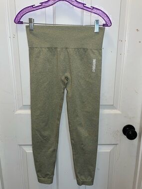 🦈 NWOT Gymshark Adapt Marl Seamless Leggings - Moss Grey (?) - Sz Medium